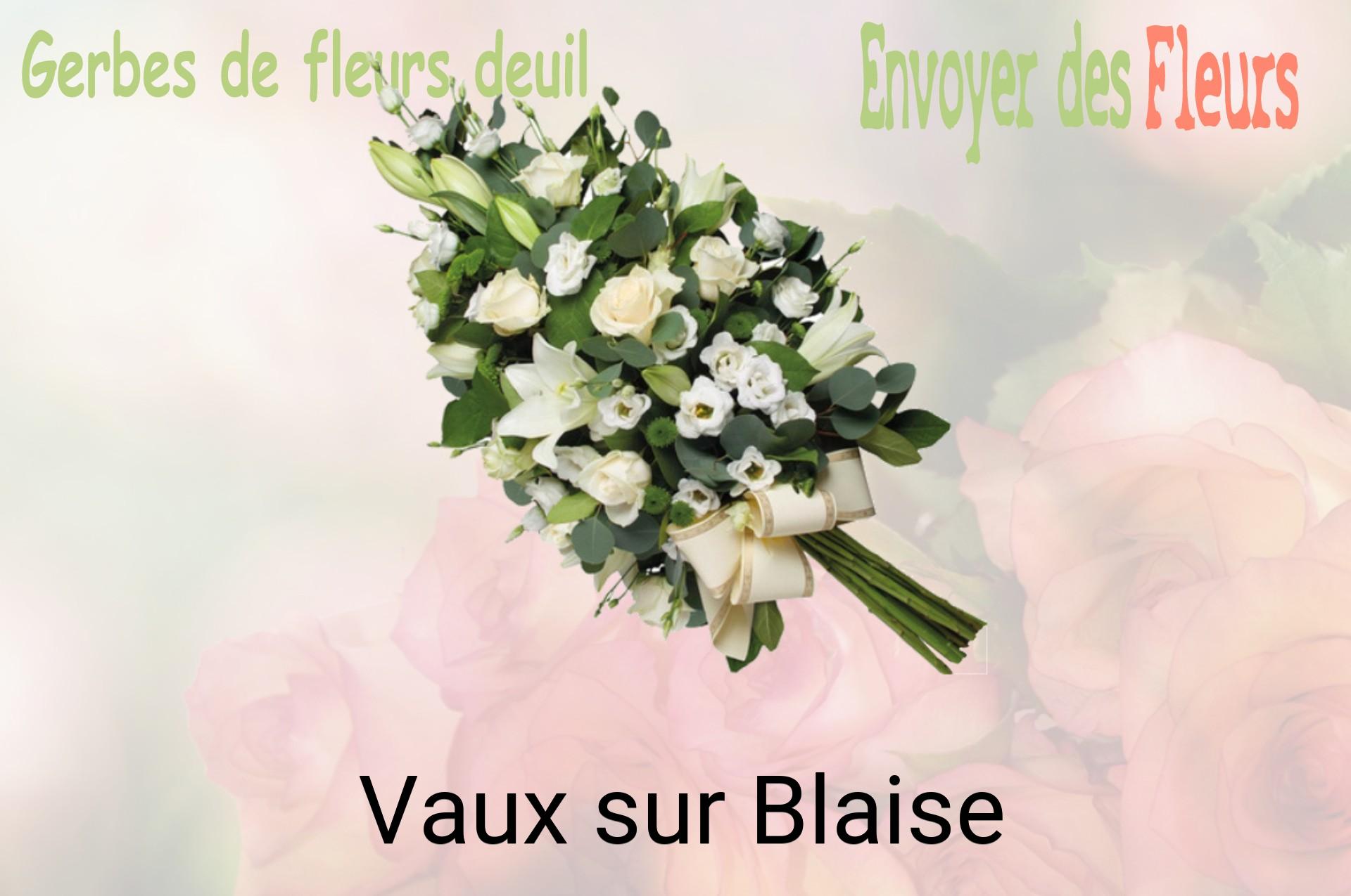 Gerbe de fleurs de deuil livrée à Vaux-sur-Blaise
